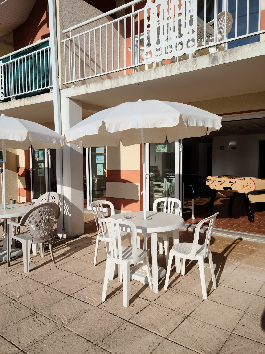 Terrasse de la salle d'animation