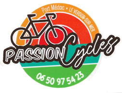 Logo Passion cycle avec un vélo