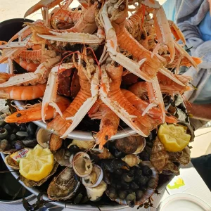 Dégustation de plateaux de fruits de mer à Talais