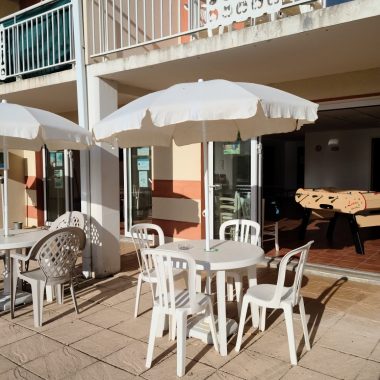 Terrasse de la salle d'animation